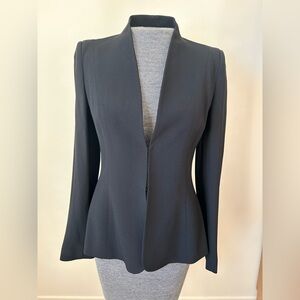 Goat (Jane Atelier) Blazer size 4 Dark Navy Made in London Designer Luxury